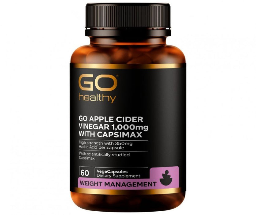 GO Healthy Apple Cider Vinegar with Capsimax 60vcaps - The Health Shop