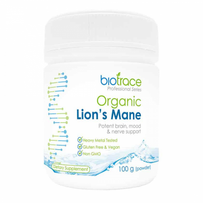 BioTrace Organic Lion's Mane Powder 100g - The Health Shop