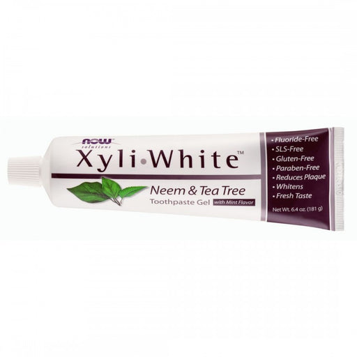 NOW Xyliwhite Neem & Tea Tree Toothpaste Gel - The Health Shop
