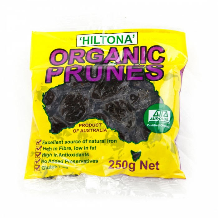 Hiltona Organic Prunes 250g - The Health Shop
