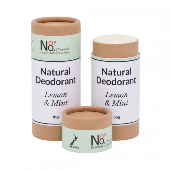 NO. 8 Essentials Natural Deodorant - Lemon & Mint 85g - The Health Shop