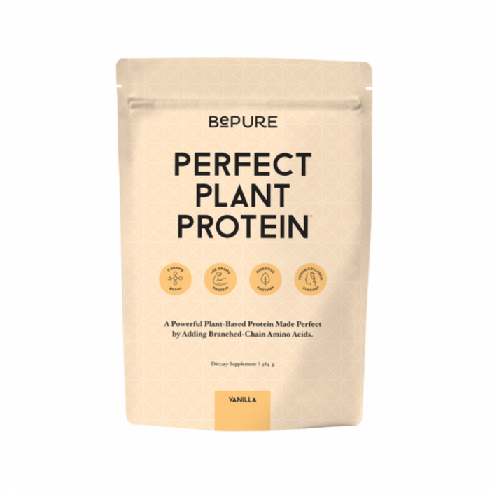 BePure Perfect Plant Protein Vanilla 584g pouch - The Health Shop