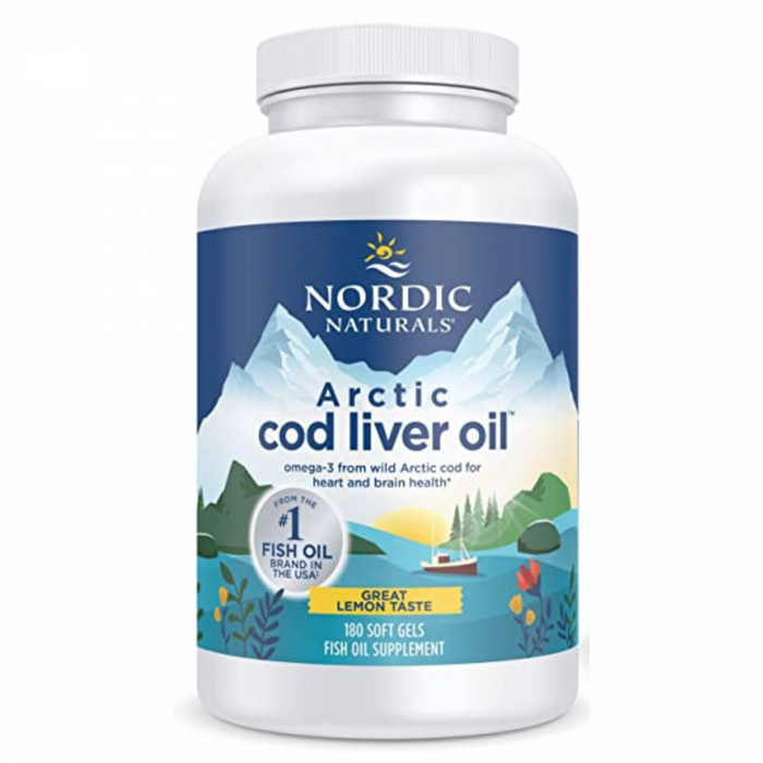 Nordic Naturals Arctic Cod Liver Oil 180 softgels - The Health Shop