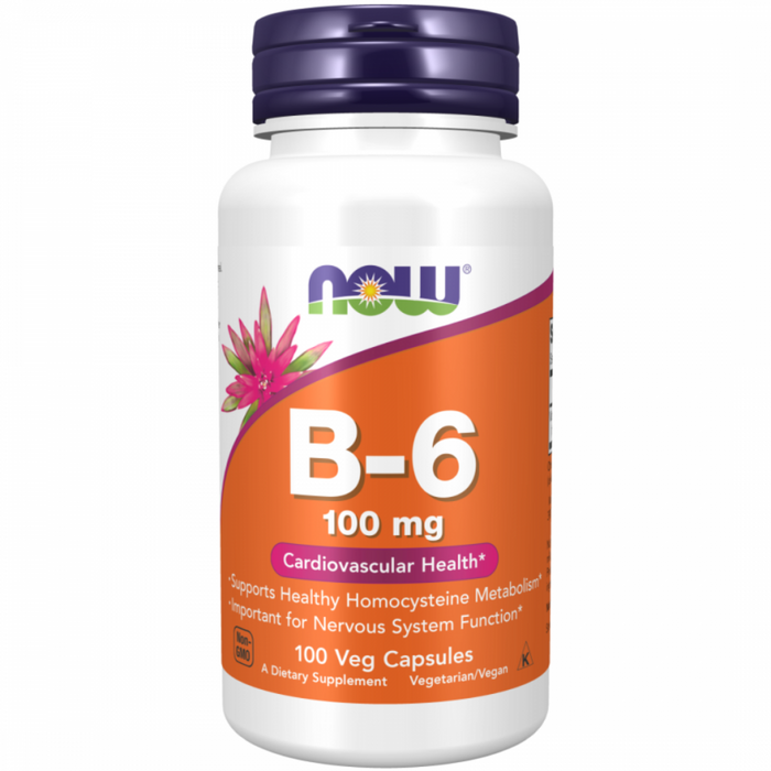 NOW B-6 100mg 100vcaps - The Health Shop