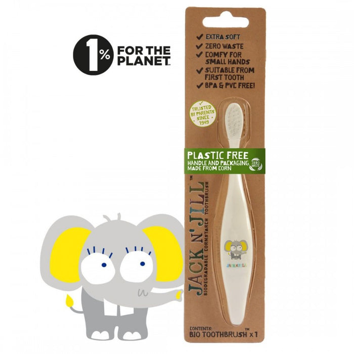 Jack N' Jill Plastic Free Bio Toothbrush, Ellie - The Health Shop