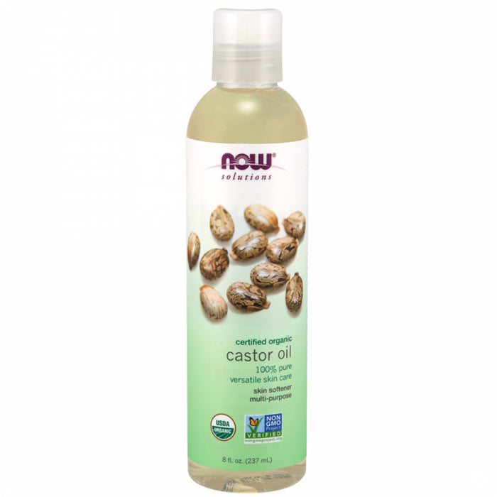NOW Castor Oil Organic & 100% Pure 237ml - The Health Shop