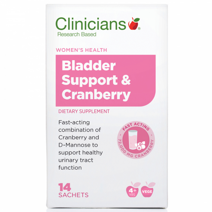 Clinicians Bladder Support & Cranberry 14 sachets - The Health Shop