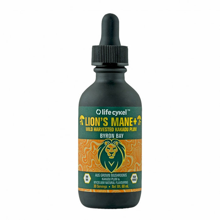 Life Cykel Lion's Mane Mushroom Liquid Extract 60ml - The Health Shop