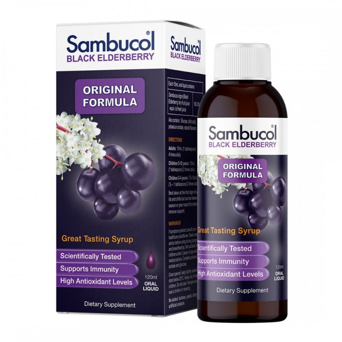 Sambucol Black Elderberry Original Formula 120ml - The Health Shop