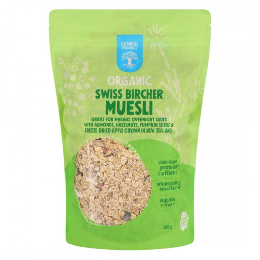Chantal Organics Organic Swiss Bircher Muesli 600g - The Health Shop