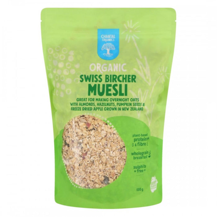 Chantal Organics Organic Swiss Bircher Muesli 600g - The Health Shop