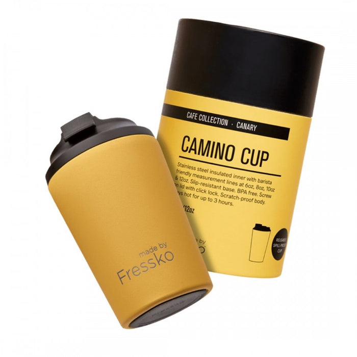 made by Fressko Camino Reusable Cup - Canary - The Health Shop