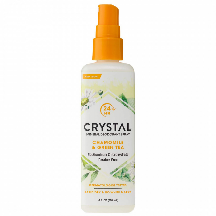 CRYSTAL Mineral Deodorant Spray, Chamomile & Green Tea 118ml - The Health Shop
