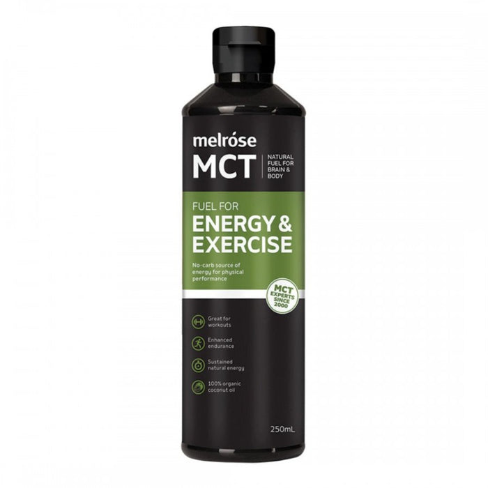 Melrose MCT Oil Energy & Exercise 250ml - The Health Shop