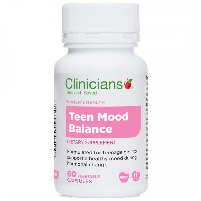 Clinicians Teen Mood Balance 60vcaps - The Health Shop