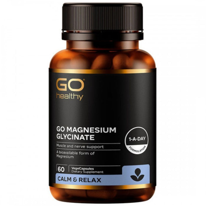 GO Healthy Magnesium Glycinate 60vcaps - The Health Shop