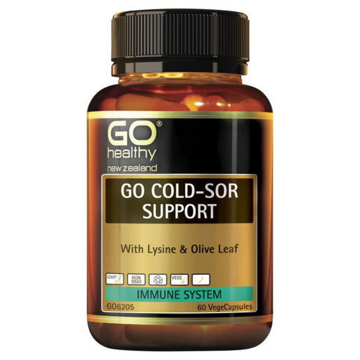 GO Healthy Lysine Lip Complex 60vcaps - The Health Shop