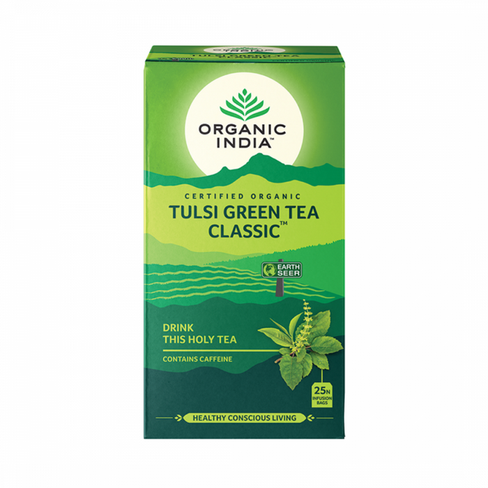 Organic India Tulsi Green Tea Classic 25 teabags - The Health Shop