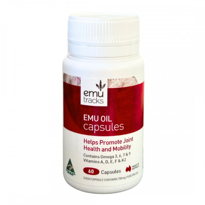 Emu Tracks Emu Oil Capsules 60caps - The Health Shop