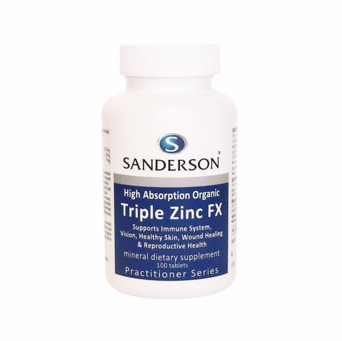 Sanderson Triple Zinc FX 100tabs - The Health Shop