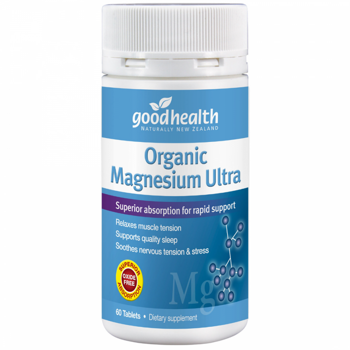 Goodhealth Organic Magnesium Ultra 60tabs - The Health Shop