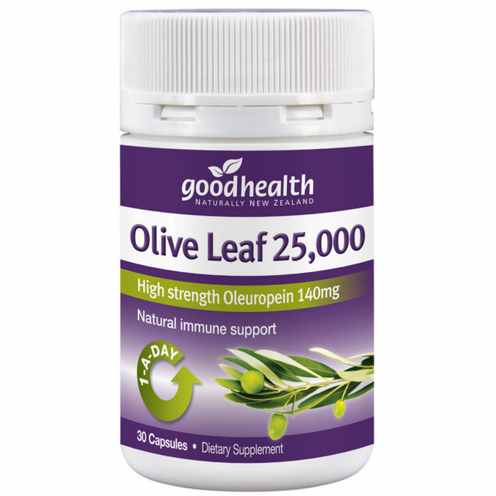 Goodhealth Olive Leaf 25,000 30caps - The Health Shop