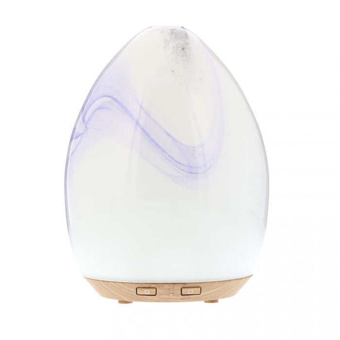 NOW Ultrasonic USB Diffuser Glass Swirl - The Health Shop