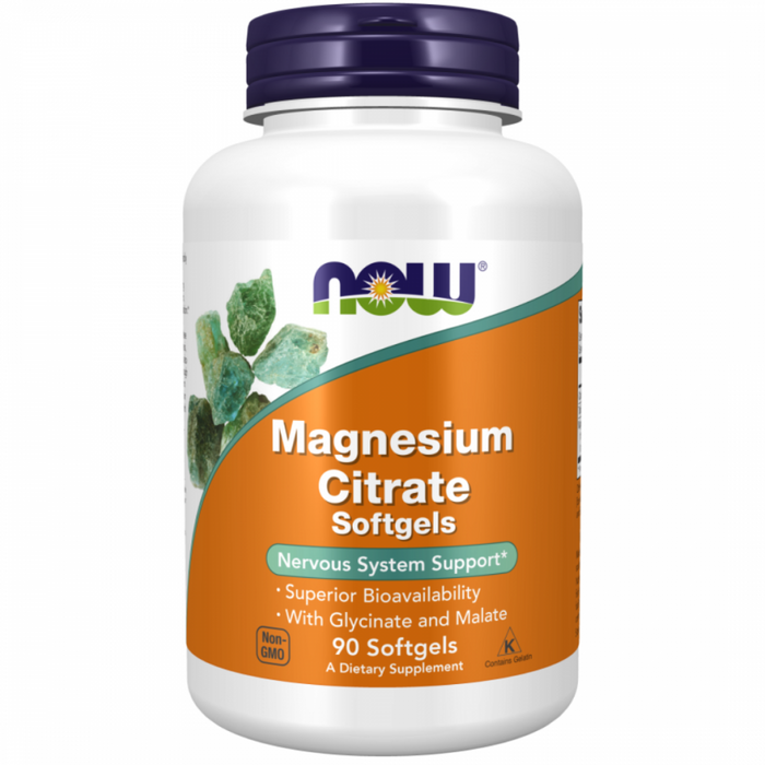 NOW Magnesium Citrate 90 softgels - The Health Shop