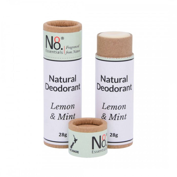 NO. 8 Essentials Natural Deodorant - Lemon & Mint 28g - The Health Shop