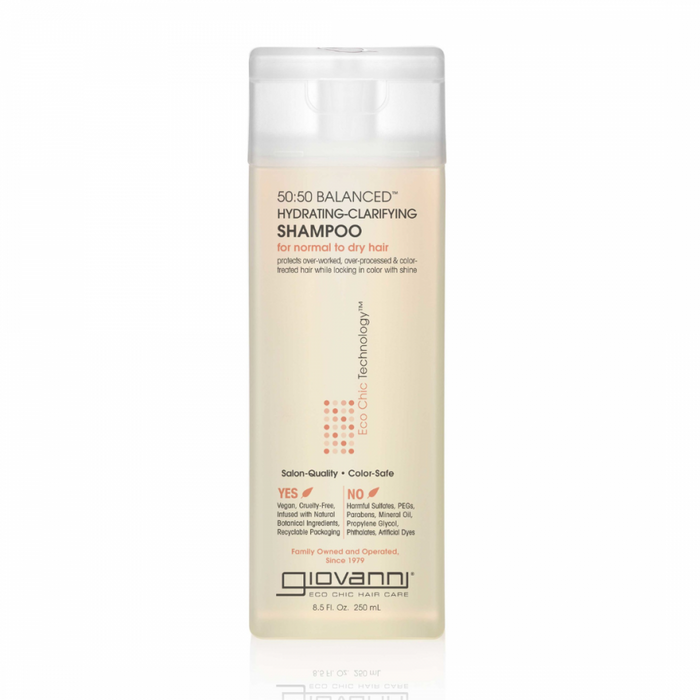 Giovanni 50:50 Balanced™ Hydrating-Clarifying Shampoo 250ml - The Health Shop