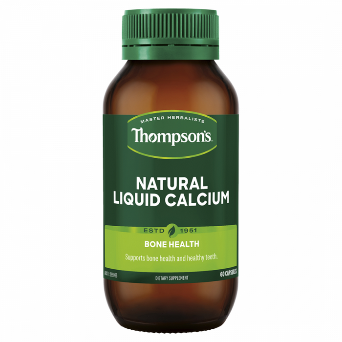 Thompson's Natural Liquid Calcium 60caps - The Health Shop