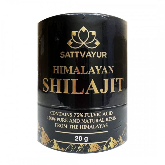 SATTVAYUR Himalayan Shilajit Resin 20g - The Health Shop