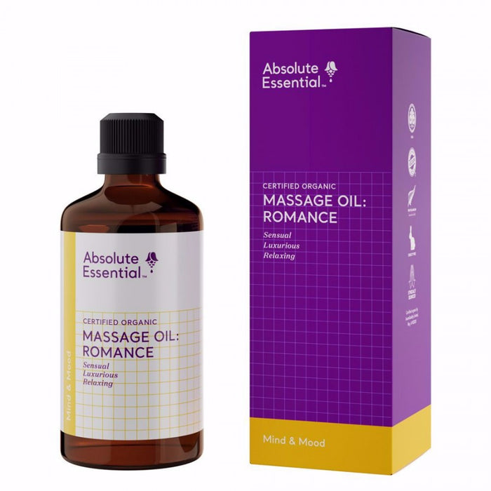Absolute Essential Massage Oil: Romance (Organic) 100ml - The Health Shop