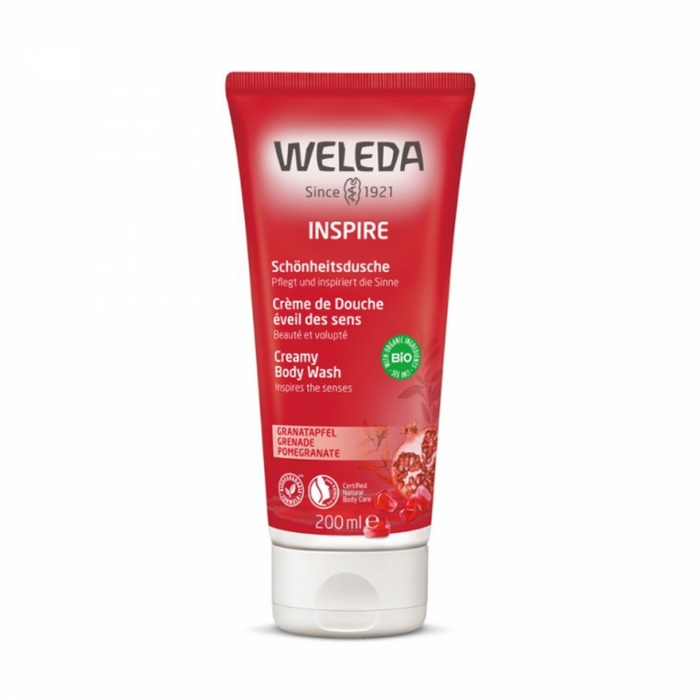 Weleda Inspire Creamy Body Wash - Pomegranate 200ml - The Health Shop