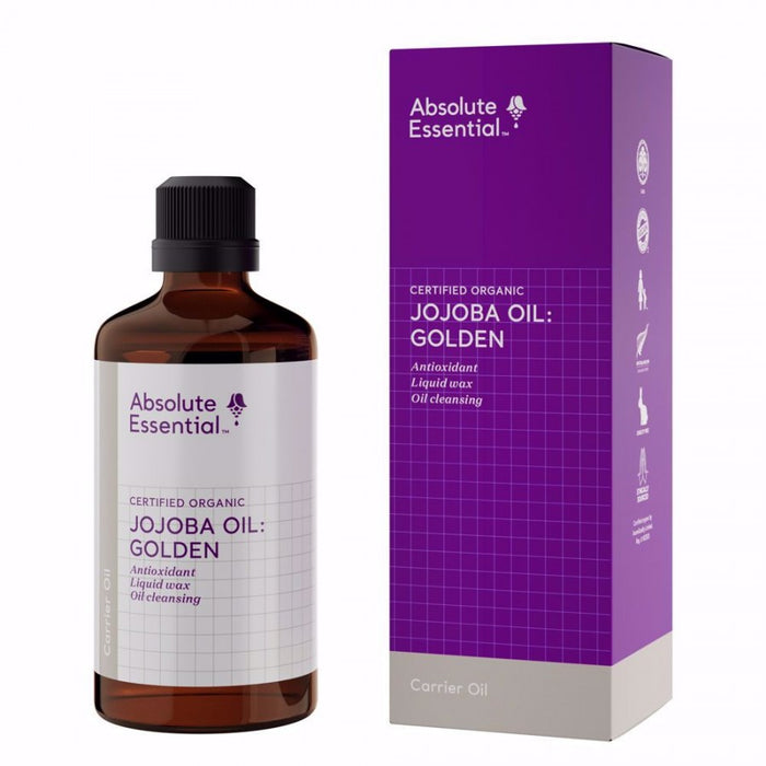 Absolute Essential Jojoba Oil: Golden (Organic) 100ml - The Health Shop