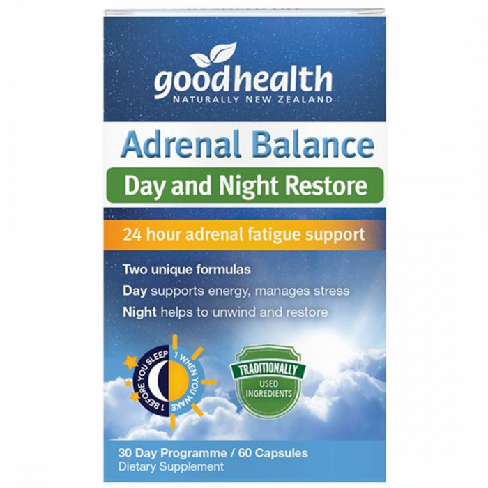 Goodhealth Adrenal Balance Day and Night Restore 60caps - The Health Shop