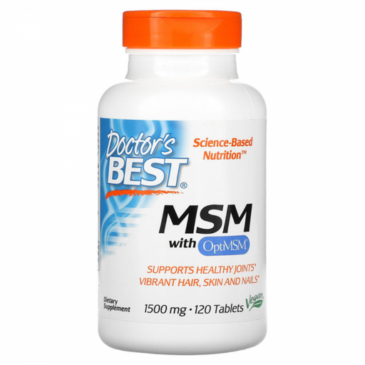 Doctor's Best MSM with OptiMSM 1500mg 120tabs - The Health Shop