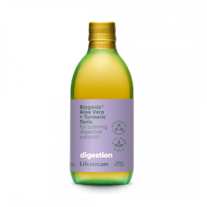 Lifestream Biogenic Aloe Vera + Turmeric Tonic 500ml - The Health Shop