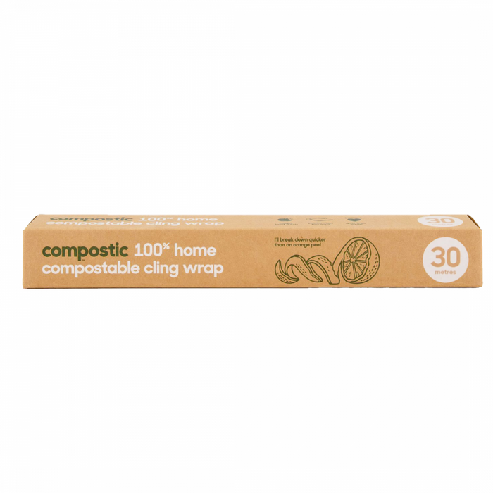compostic 100% home compostable cling wrap 30m - The Health Shop