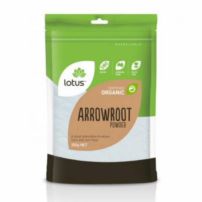 Lotus Organic Arrowroot Powder 250g - The Health Shop