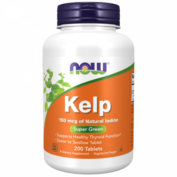 NOW Kelp 150mcg 200tabs - The Health Shop