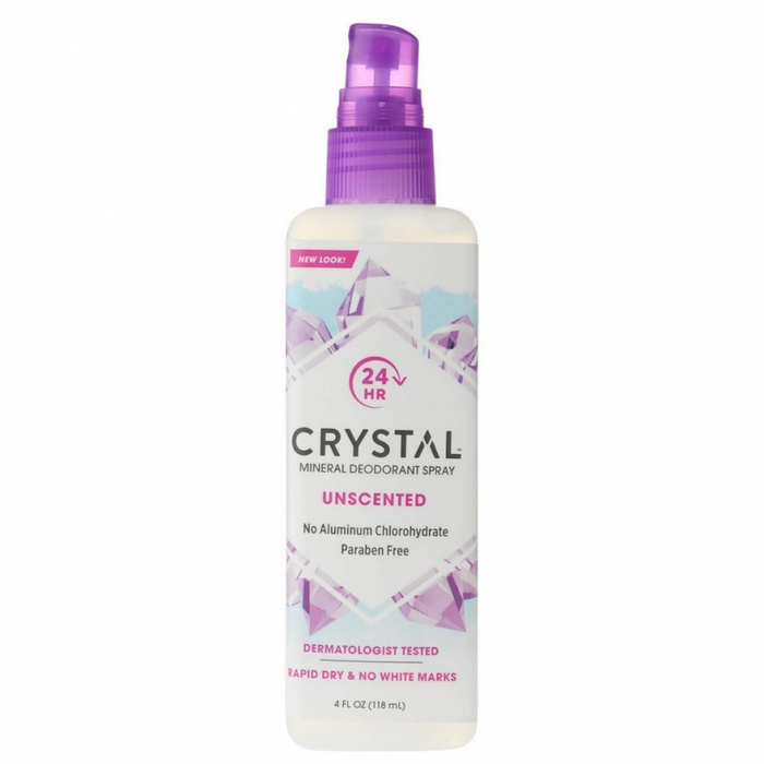 CRYSTAL Mineral Deodorant Spray, Unscented 118ml - The Health Shop