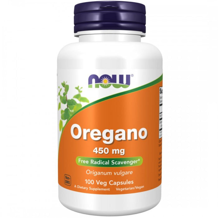 NOW Oregano 450mg 100vcaps - The Health Shop