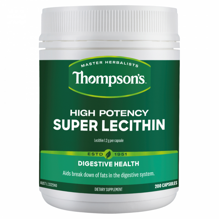 Thompson's Super Lecithin High Potency 200caps - The Health Shop