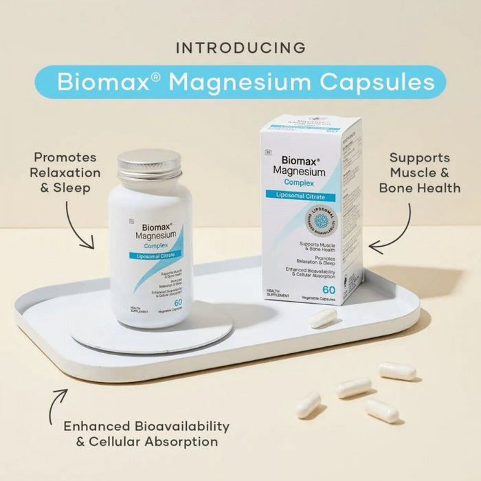 Coyne Healthcare Biomax Magnesium Complex Liposomal 60vcaps - The Health Shop