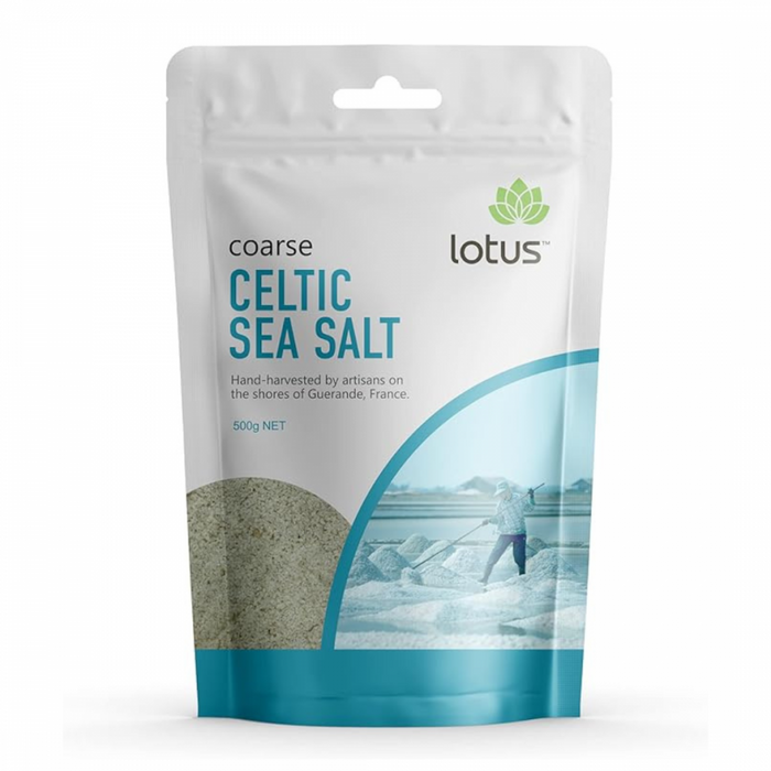 Lotus Coarse Celtic Sea Salt 500g - The Health Shop