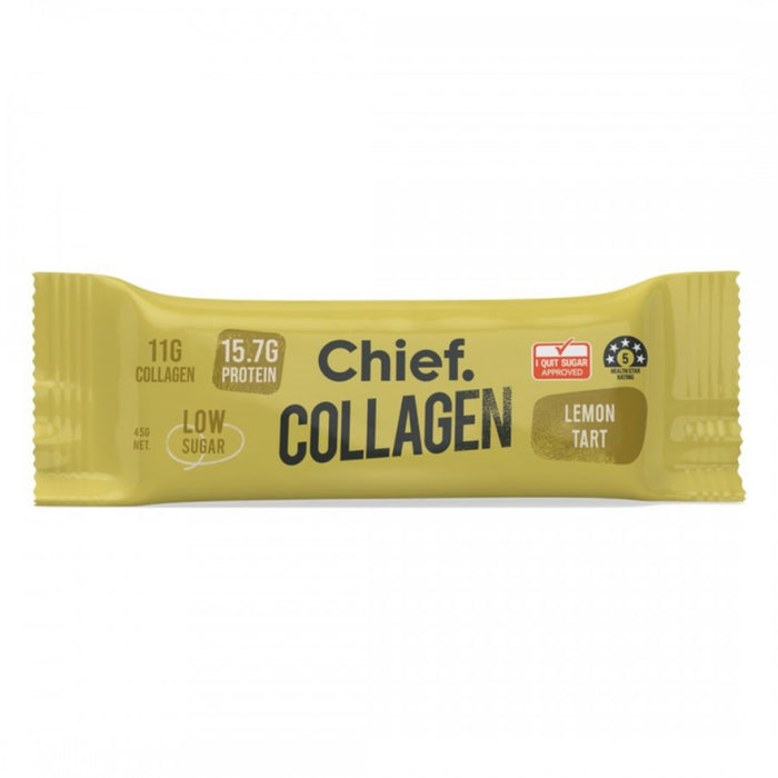 Chief. Collagen Protein Bar Lemon Tart 45g - The Health Shop