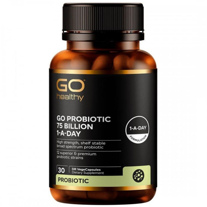 GO Healthy Probiotic 75 billion 1-A-Day 30vcaps - The Health Shop