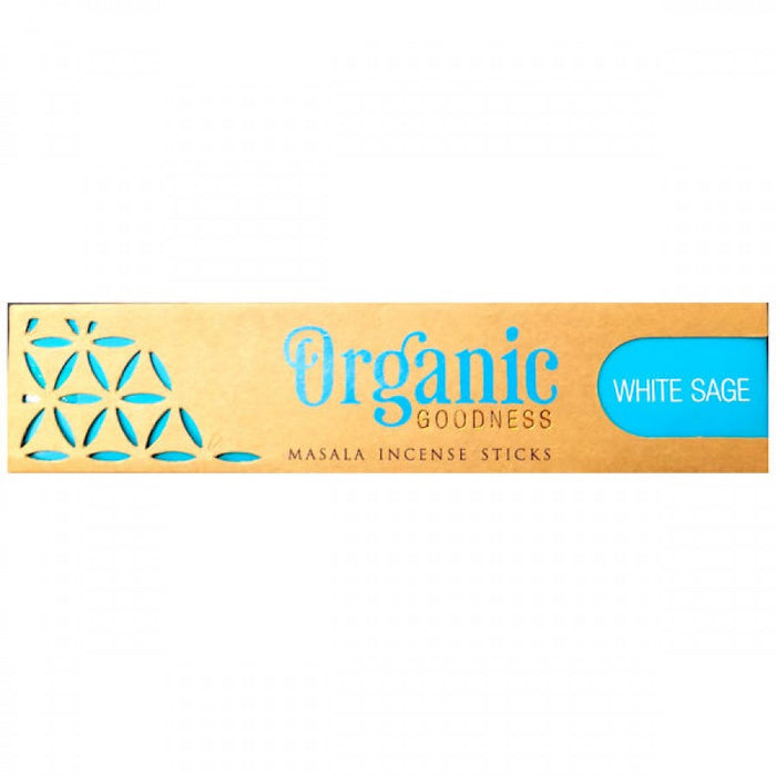 Organic Goodness Masala Incense Sticks, White Sage - The Health Shop