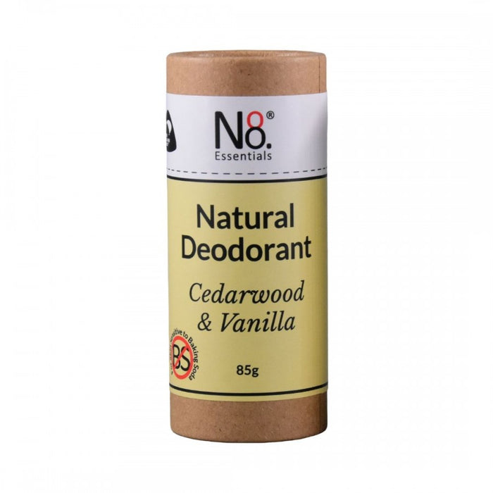 NO. 8 Essentials Natural Deodorant - Cedarwood & Vanilla 85g - The Health Shop
